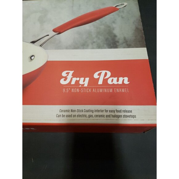 New In Box Parini Cookware 9.5" Fry Pan - Red - Picture 2 of 4
